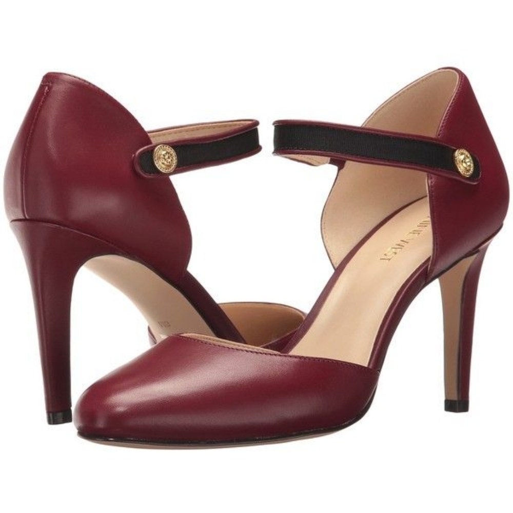 Nine West Hansine Mary Jane Heels Pumps Almond Toe